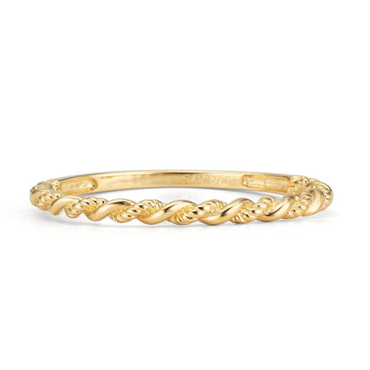 Finger ring 375/9 K gult guld