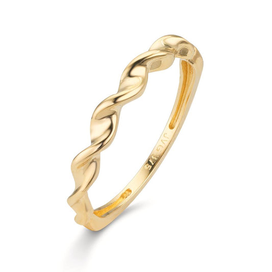 Finger ring 375/9 K gult guld