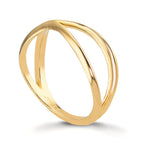 Finger ring 375/9 K gult guld
