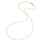 Collier 585/14 K gult guld 43 cm