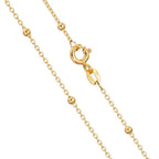 Collier 585/14 K gult guld 43 cm