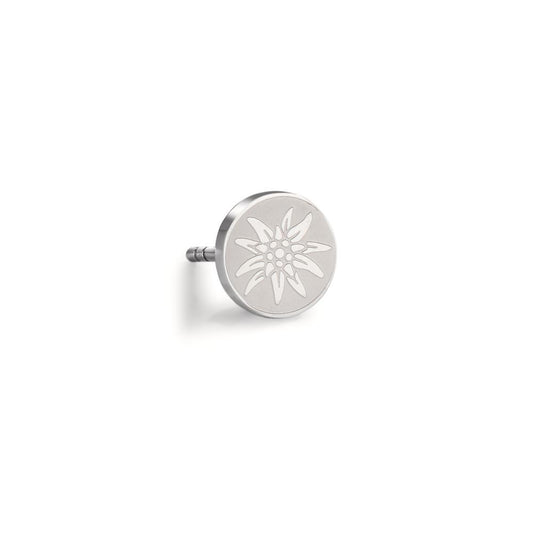 Örhängen 1 st rostfritt stål Edelweiss Ø8 mm