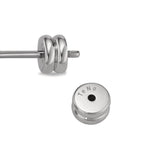 Örhängen 1 st rostfritt stål Edelweiss Ø8 mm