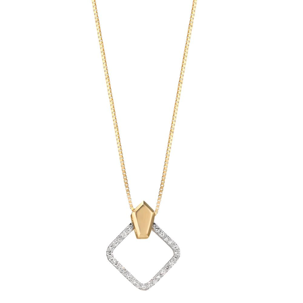 Hängsmycke 750/18 K gult guld diamant 0.10 ct, w-si
