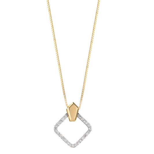 Hängsmycke 750/18 K gult guld diamant 0.10 ct, w-si
