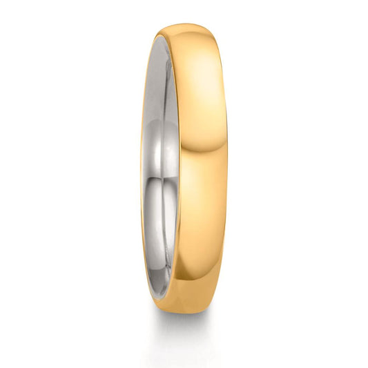 Partnerring 750/18 K gult guld, 950 platina