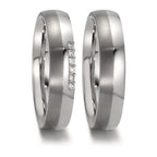 Partnerring rostfritt stål, titan