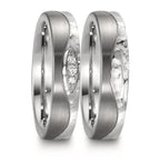 Partnerring rostfritt stål, titan