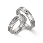 Partnerring rostfritt stål, titan