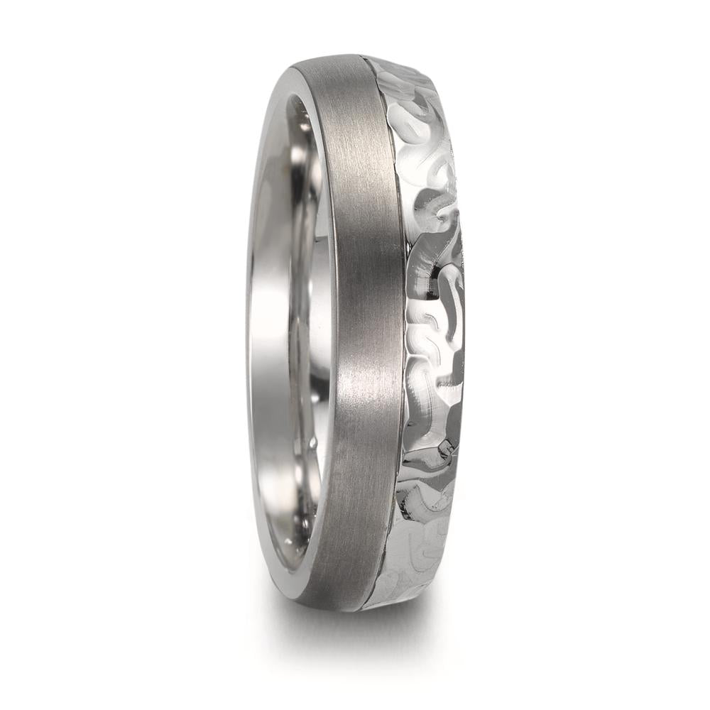 Partnerring rostfritt stål, titan