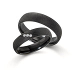 Partnerring zirkonium diamant 0.045 ct, 3 stenar, w-si