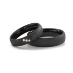 Partnerring zirkonium diamant 0.045 ct, 3 stenar, w-si