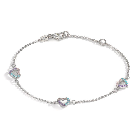 Armband Silver [Zirkonia] [bunt] 14-16 cm