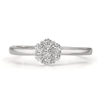 Finger ring Silver Zirkoniumoxid 7 stenar rodiumpläterad