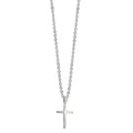 Collier Silver rodiumpläterad Korsa 38-42 cm