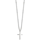 Collier Silver rodiumpläterad Korsa 38-42 cm