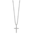 Collier Silver Zirkoniumoxid 16 stenar rodiumpläterad Korsa 38-42 cm