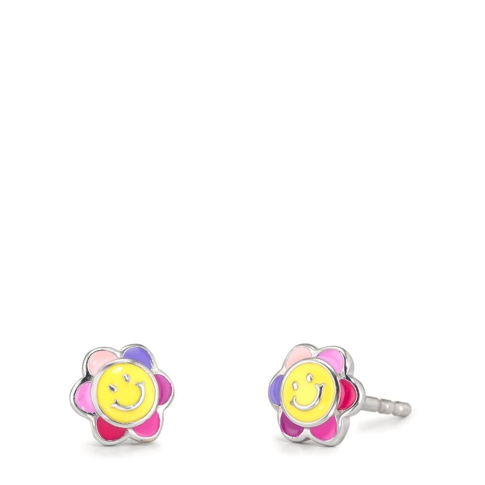 Örhängen med knoppar Silver rodiumpläterad Ø6 mm