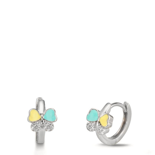 Hopfällbara örhängen Silver [Zirkonia] 20 stenar