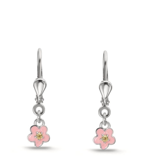 Örhängen Silver [Zirkonia] [gelb], 2 stenar