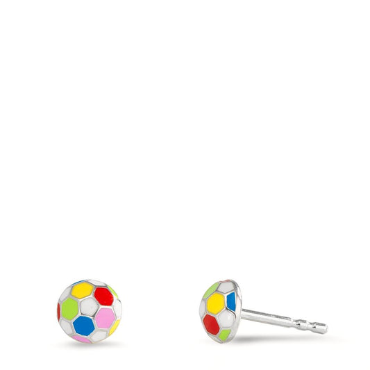 Örhängen med knoppar Silver Ø6 mm