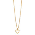 Collier 375/9 K gult guld Hjärta 38-42 cm