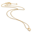 Collier 375/9 K gult guld Hjärta 38-42 cm