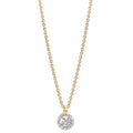 Collier 375/9 K gult guld Zirkoniumoxid 38-42 cm
