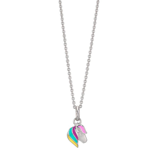 Halsband med hänge Silver [Zirkonia] 36-38 cm