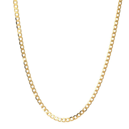 Collier 375/9 K gult guld 45 cm
