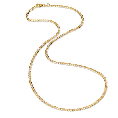 Collier 375/9 K gult guld 50 cm
