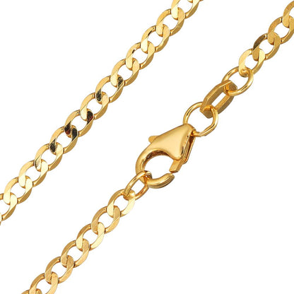 Collier 375/9 K gult guld 60 cm