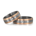 Partnerring 999 Tantal, 585/14 K roséguld