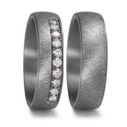 Partnerring 999 Tantal Diamant odlad i labb 0.25 ct, 10 stenar, tw-vsi