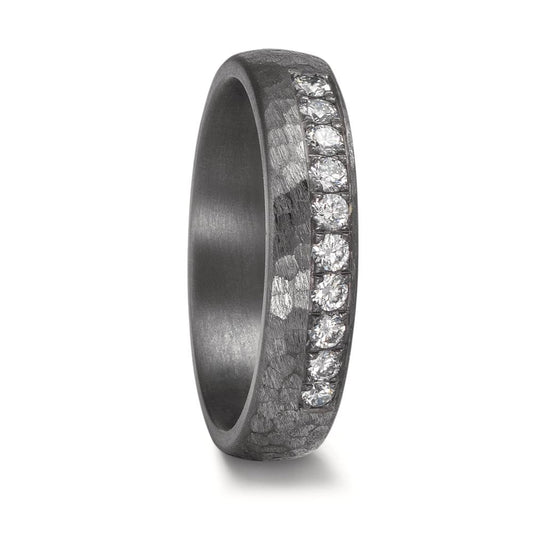 Partnerring 999 Tantal Diamant odlad i labb 0.25 ct, 10 stenar, tw-vsi