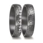Partnerring 999 Tantal Diamant odlad i labb 0.25 ct, 10 stenar, tw-vsi