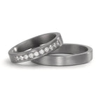 Partnerring 999 Tantal Diamant odlad i labb 0.25 ct, 10 stenar, tw-vsi