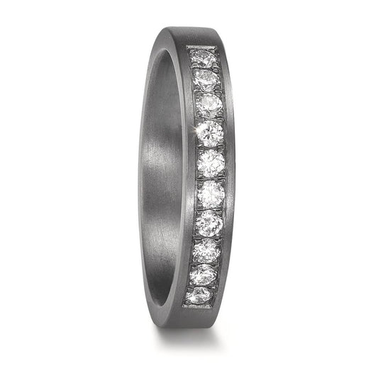 Partnerring 999 Tantal Diamant odlad i labb 0.25 ct, 10 stenar, tw-vsi