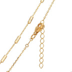Collier 750/18 K gult guld 42-45 cm