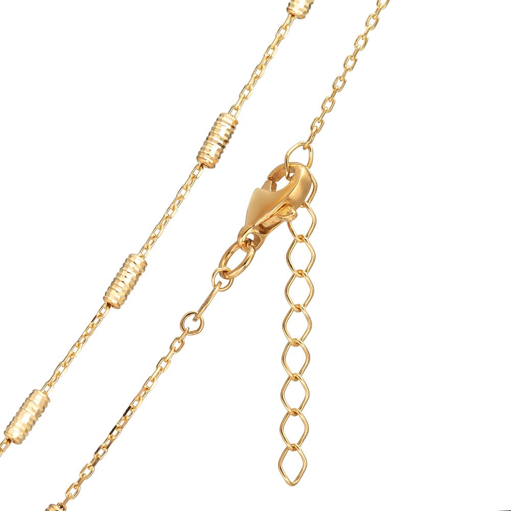 Collier 750/18 K gult guld 42-45 cm