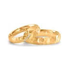 Partnerring 750/18 K gult guld