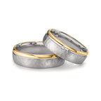 Partnerring Silver, 585/14 K roséguld tvåfärgad
