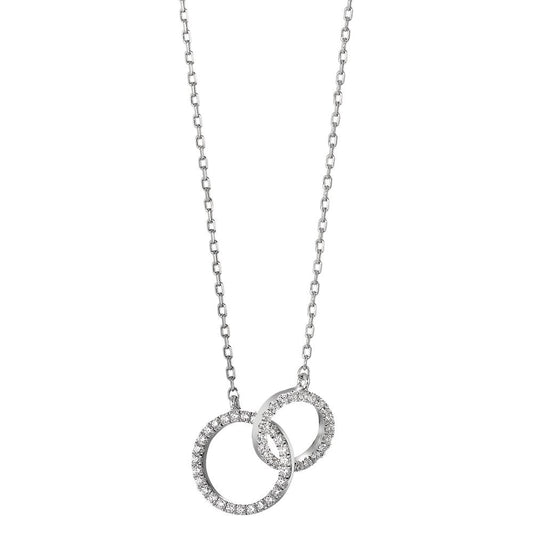 Collier Silver Zirkoniumoxid rodiumpläterad 40-42 cm