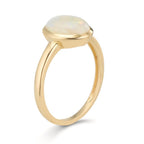 Finger ring 375/9 K gult guld opal