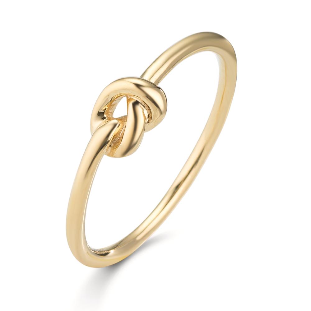Finger ring 375/9 K gult guld nod