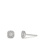 Örhängen med knoppar 750/18 K vitguld diamant 0.18 ct, w-si Ø5 mm