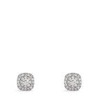 Örhängen med knoppar 750/18 K vitguld diamant 0.18 ct, w-si Ø5 mm