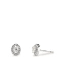 Örhängen med knoppar 750/18 K vitguld diamant 0.58 ct, w-si