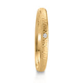 Partnerring 750/18 K gult guld diamant 0.014 ct, w-si