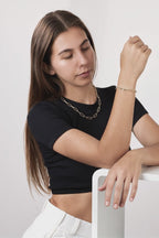 Armband rostfritt stål gul IP-belagd